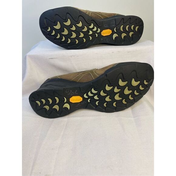 Ahnu Womens US 8.5 Olivia Wedge Brown Leather Heels Mary Janes Comfort Heel 3 in - Picture 4 of 7